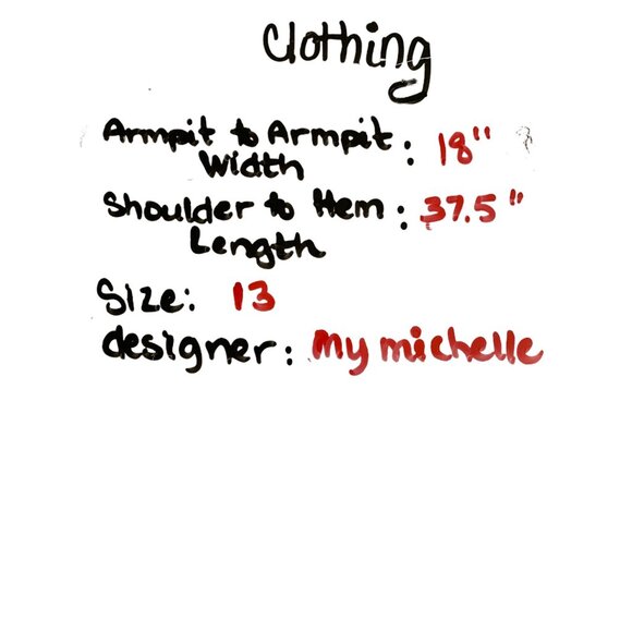 ๐ 2/$20 ๐ Black A line Dress with Floral Slightly Ruffled Top sz 13 - Picture 8 of 8